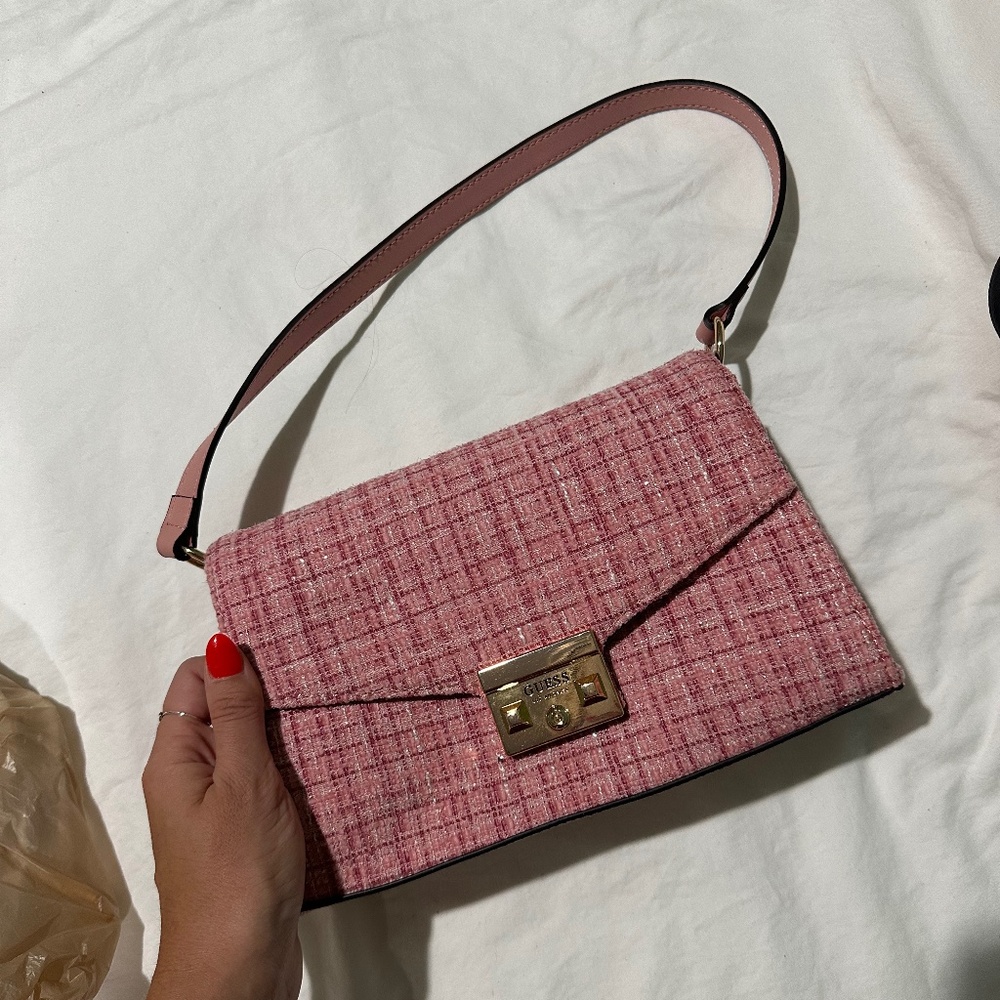 Guess tweed handbag